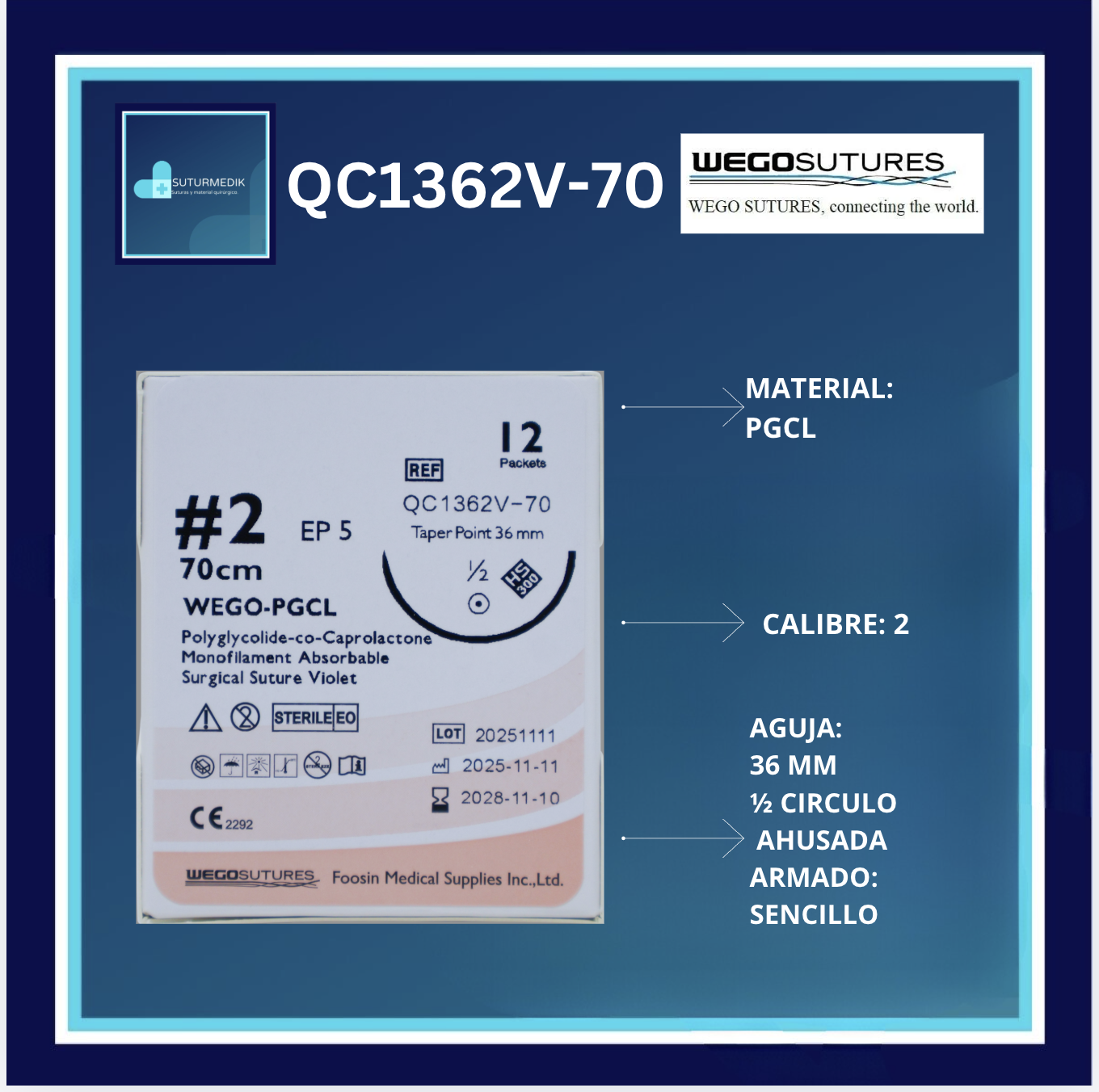 PGCL 2 QC1362V-70 WEGO C/12